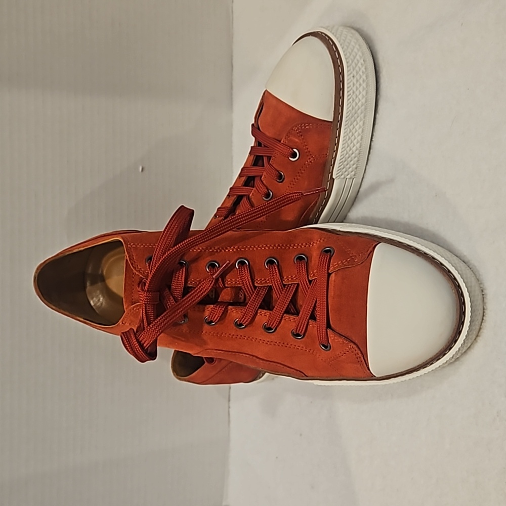 Allen Edmonds | Men's Red Pasadena Textile & Leather Athleisure Sneaker 10